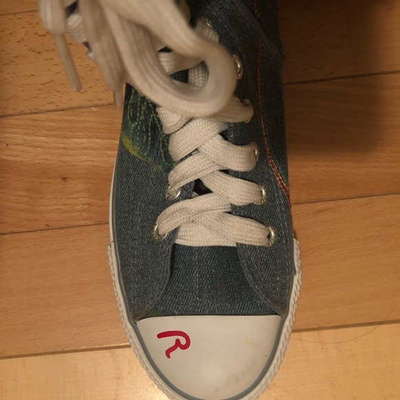 Replay & Sons Embroidered Denim Low Boot - NWOT - Picture 5 of 7